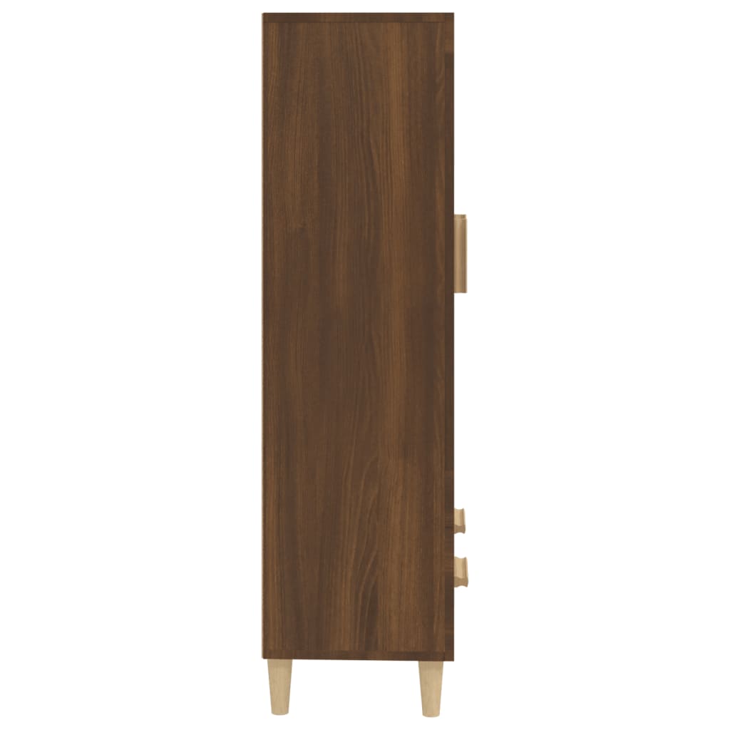 vidaXL Highboard Brown Oak 70x31x115 cm Engineered Wood