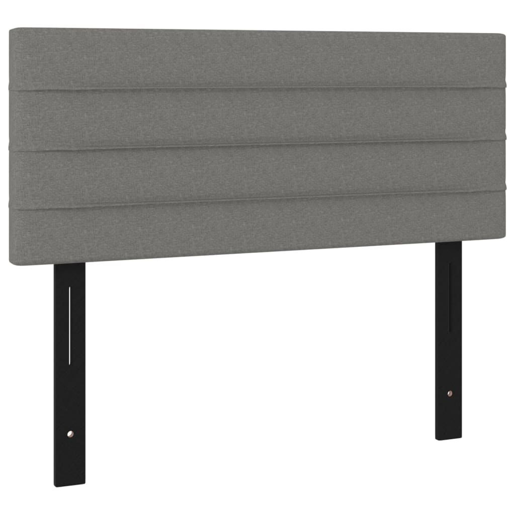 vidaXL Headboard Dark Grey 100x5x78/88 cm Fabric