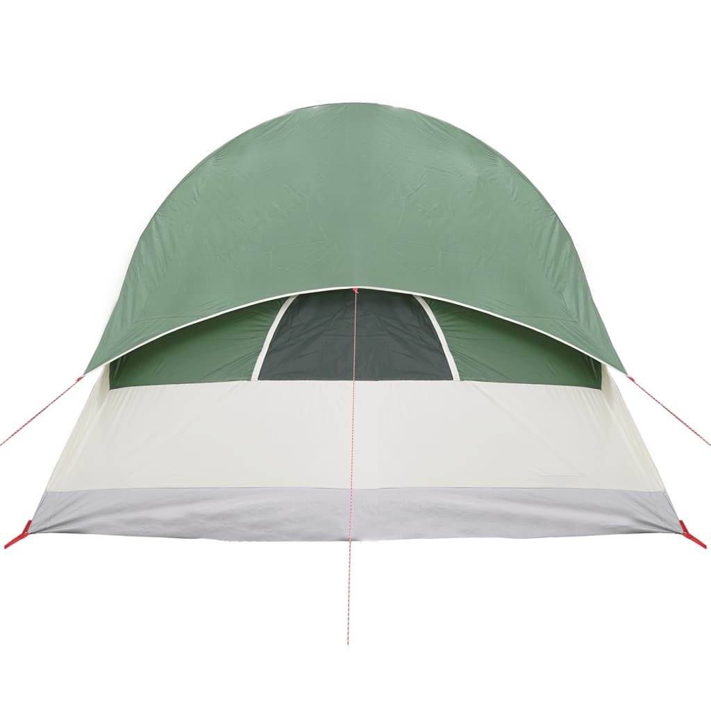 vidaXL Camping Tent Tunnel 4-Person Green Waterproof