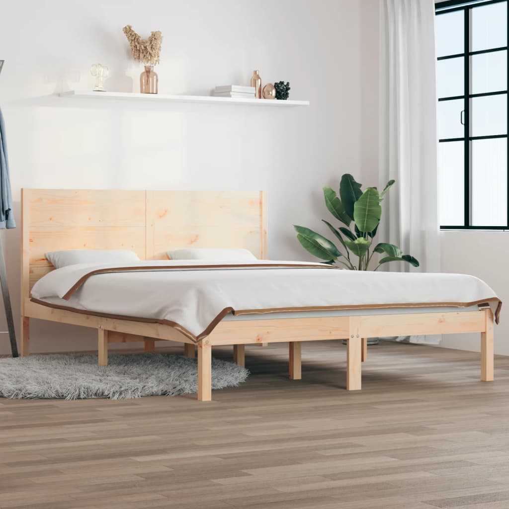 vidaXL Bed Frame without Mattress 160x200 cm Solid Wood Pine