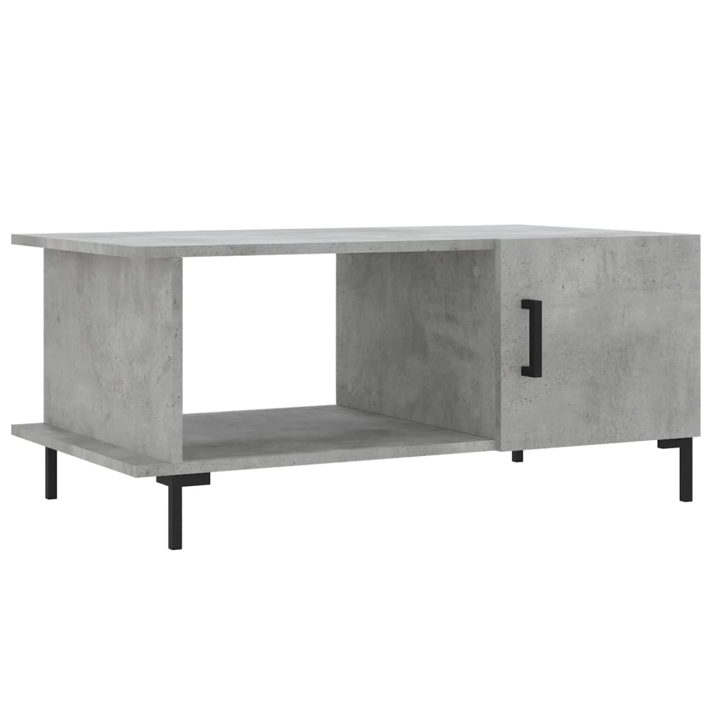 vidaXL Coffee Table Concrete Grey 90x50x40 cm Engineered Wood