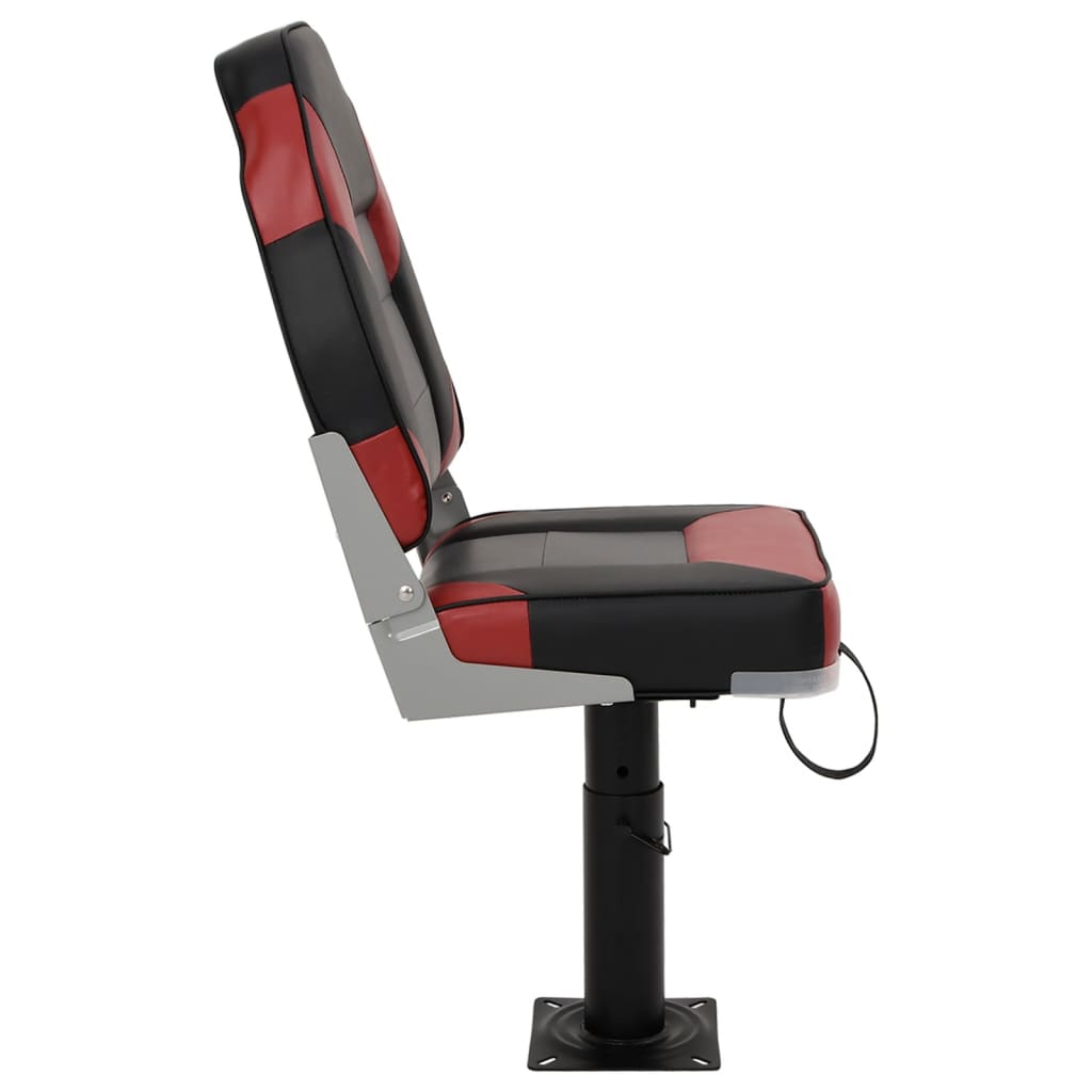 vidaXL Boat Seat with Pedestal Height Adjustable 360° Rotatable