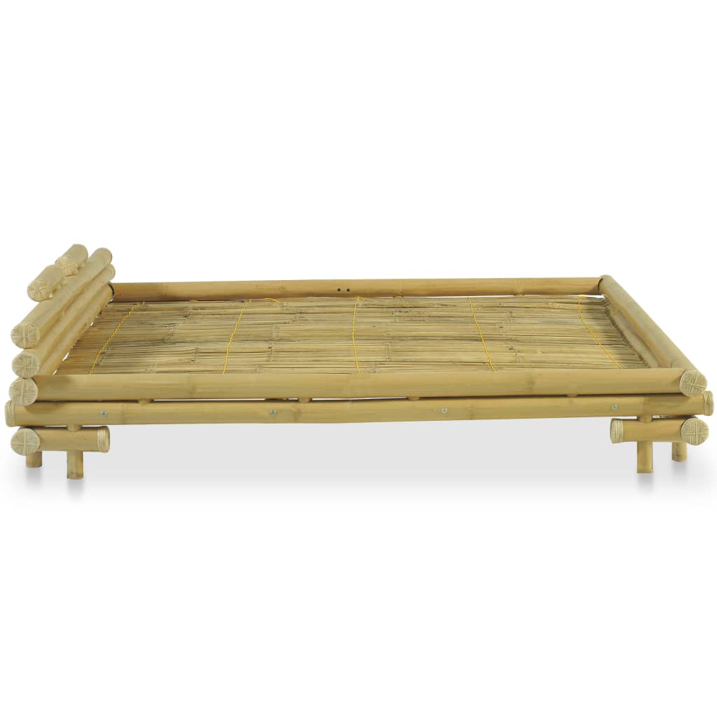 vidaXL Bed Frame without Mattress Bamboo 160x200 cm