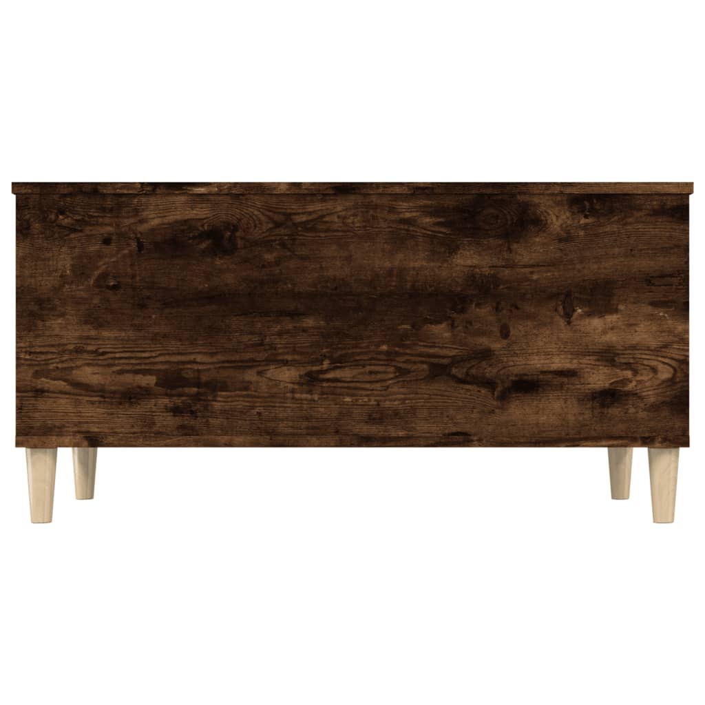 vidaXL Coffee Table Smoked Oak 90x44.5x45 cm Engineered Wood