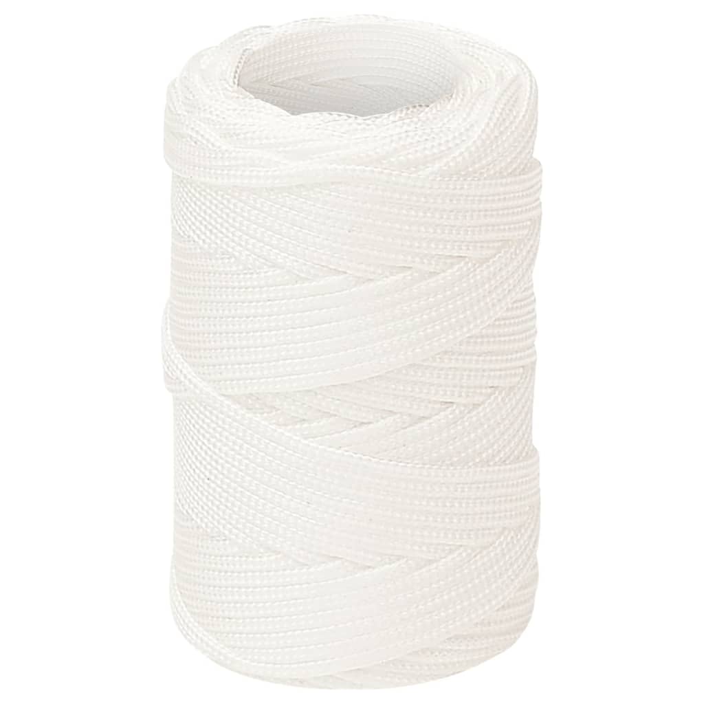 vidaXL Boat Rope Full White 2 mm 50 m Polypropylene