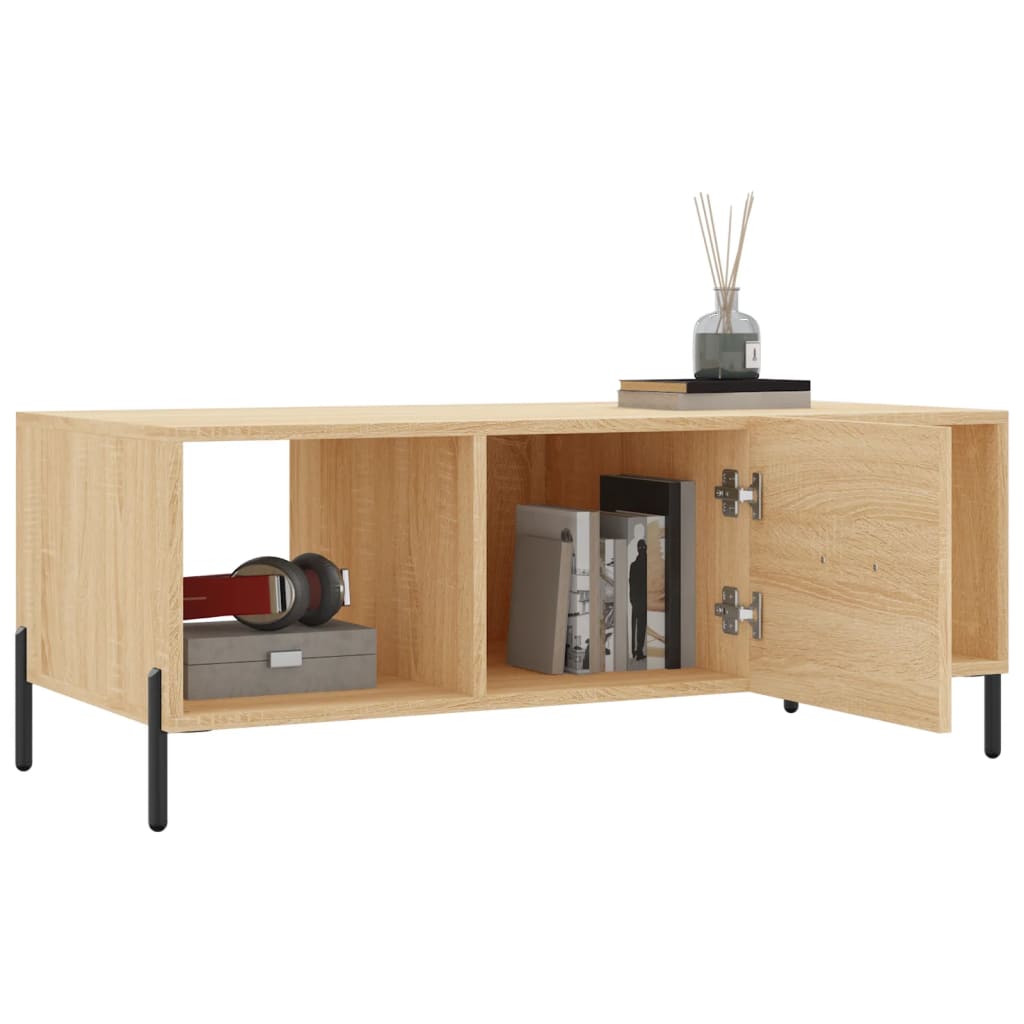 vidaXL Coffee Table Sonoma Oak 102x50x40 cm Engineered Wood