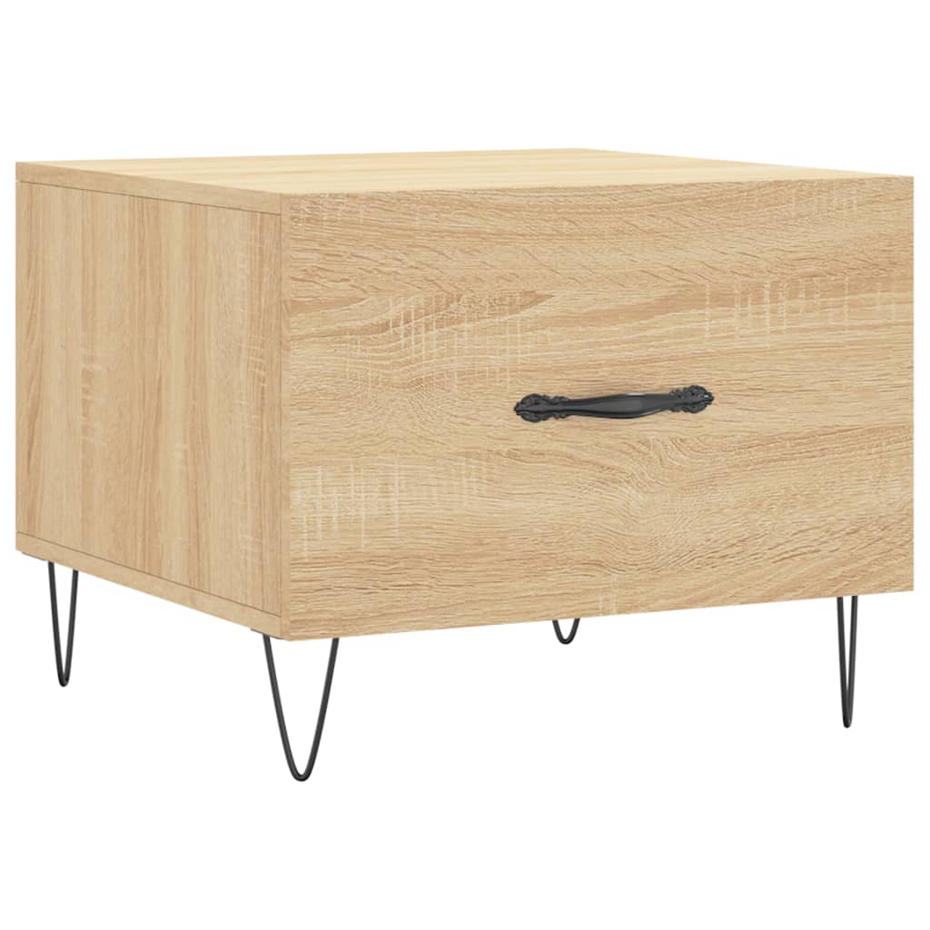 vidaXL Coffee Table Sonoma Oak 50x50x40 cm Engineered Wood