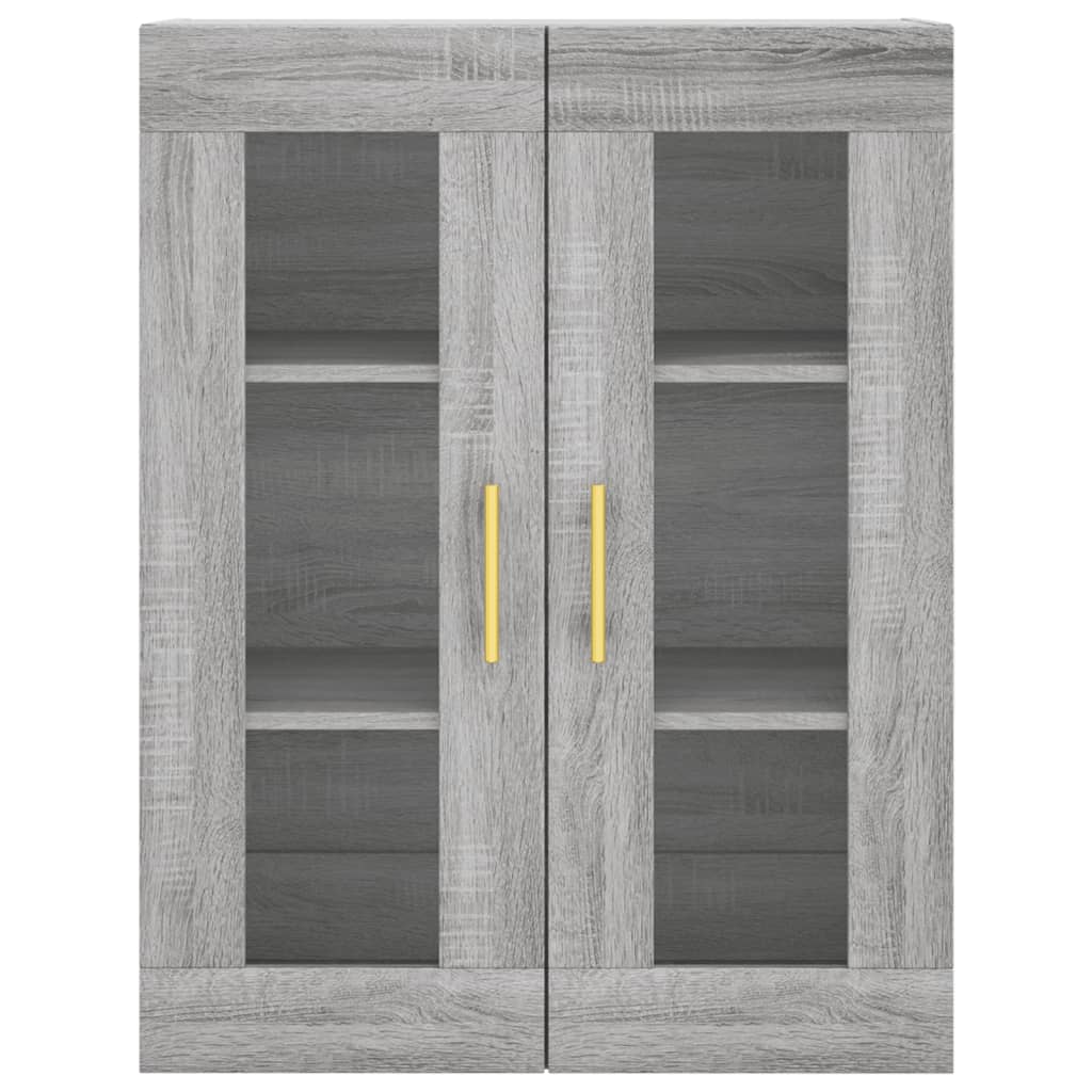 vidaXL Highboard Grey Sonoma 69.5x34x180 cm Engineered Wood