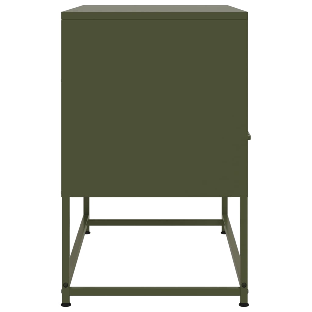 vidaXL TV Cabinet Olive Green 68x39x60.5 cm Steel