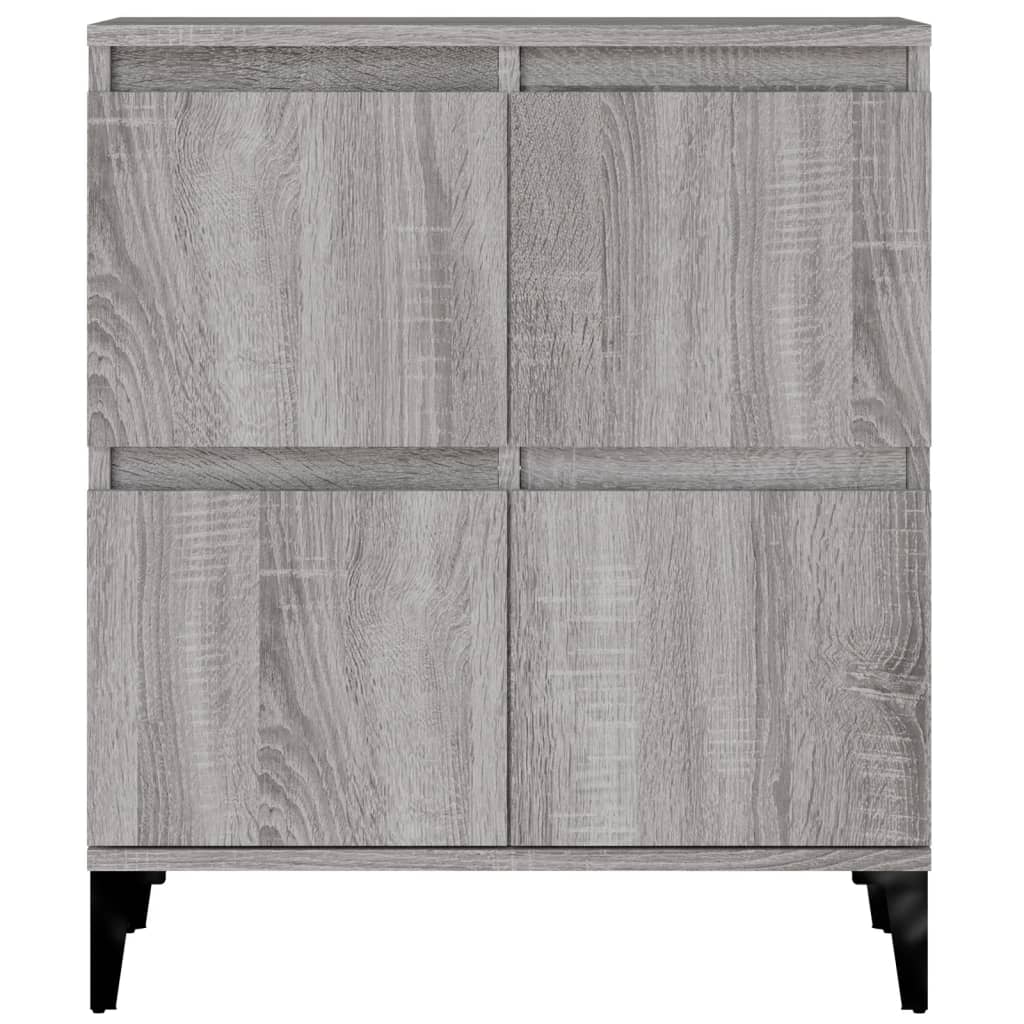 vidaXL Sideboards 3 pcs Grey Sonoma 60x35x70 cm Engineered Wood