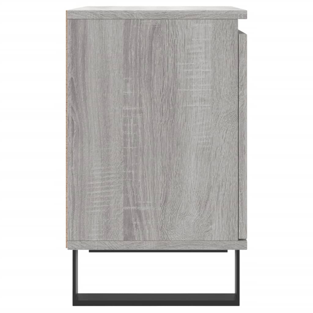 vidaXL Bedside Cabinet Grey Sonoma 40x30x50 cm Engineered Wood