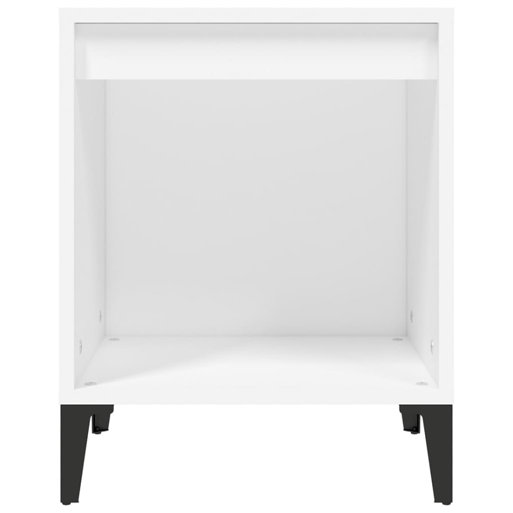 vidaXL Bedside Cabinet White 40x35x50 cm