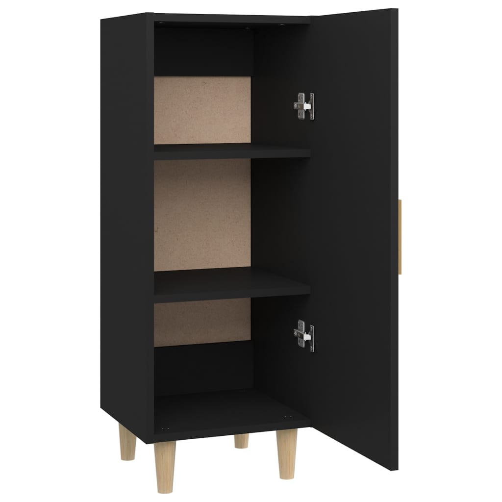 vidaXL Sideboard Black 34.5x34x90 cm Engineered Wood