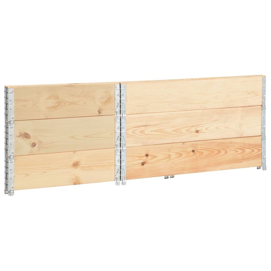 vidaXL Pallet Collars 3 pcs 50x100 cm Solid Pine Wood