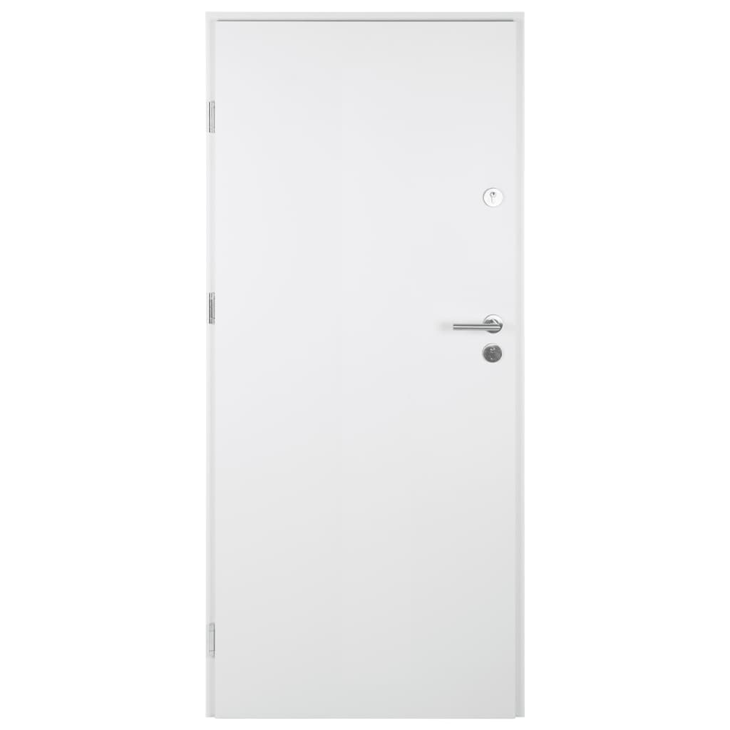 vidaXL Front Door White 90x200 cm Aluminium