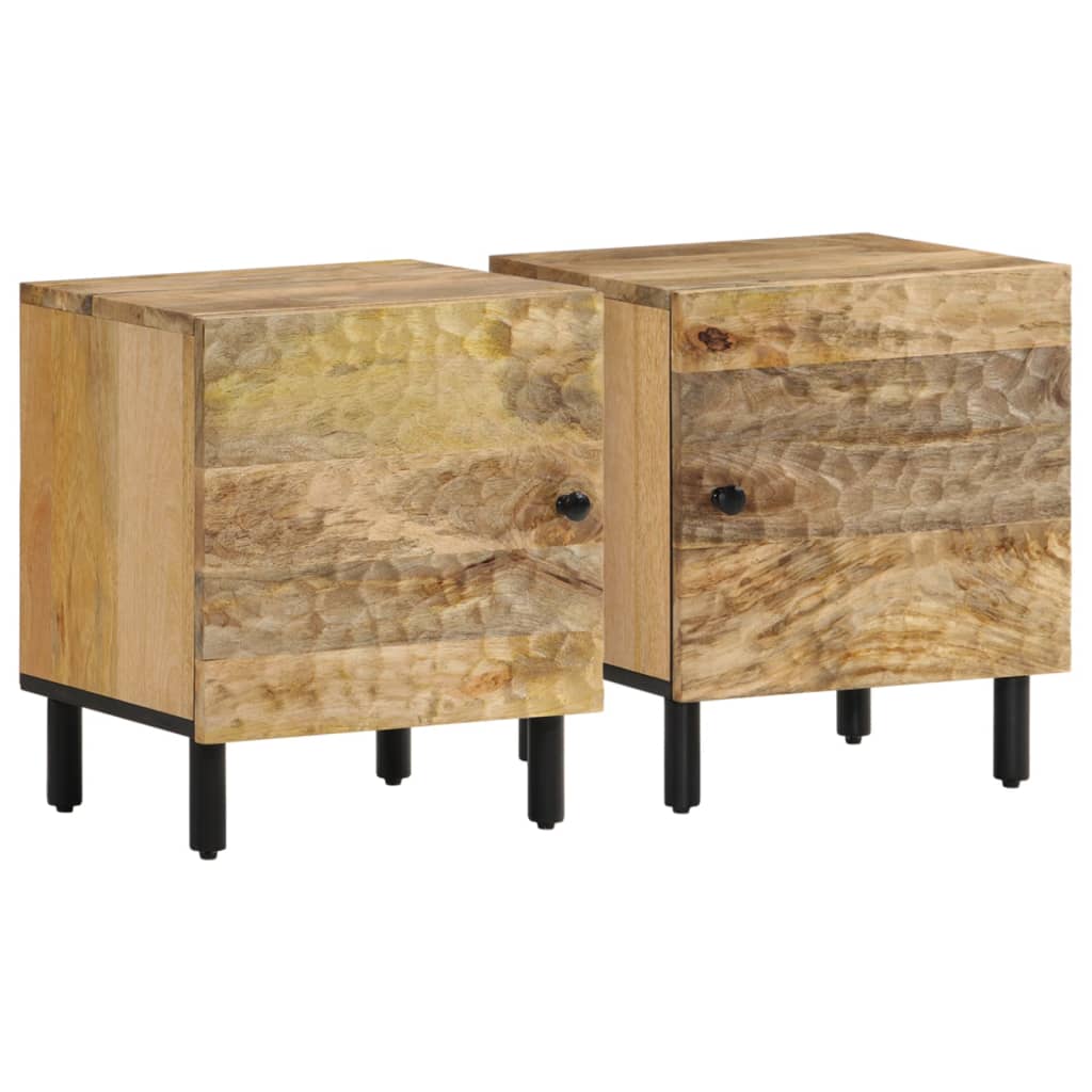 vidaXL Bedside Cabinets 2 pcs 40x33x46 cm Solid Wood Mango