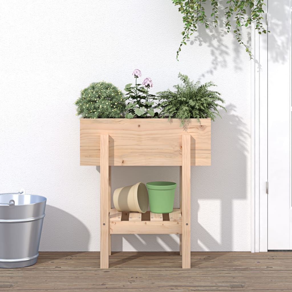 vidaXL Garden Planter 62x30x69 cm Solid Wood Pine