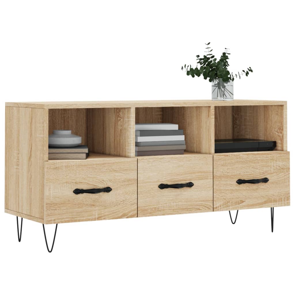 vidaXL TV Cabinet Sonoma Oak 102x36x50 cm Engineered Wood