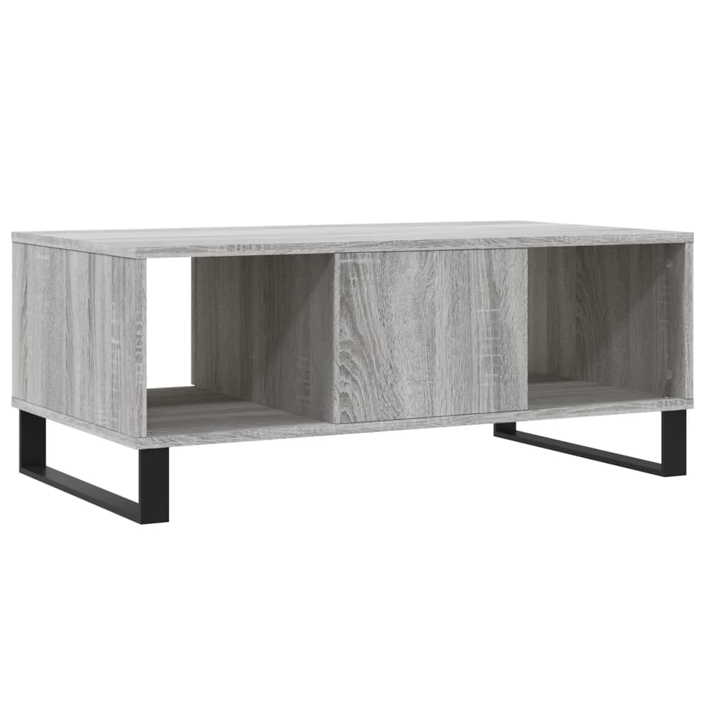 vidaXL Coffee Table Grey Sonoma 90x50x36.5 cm Engineered Wood