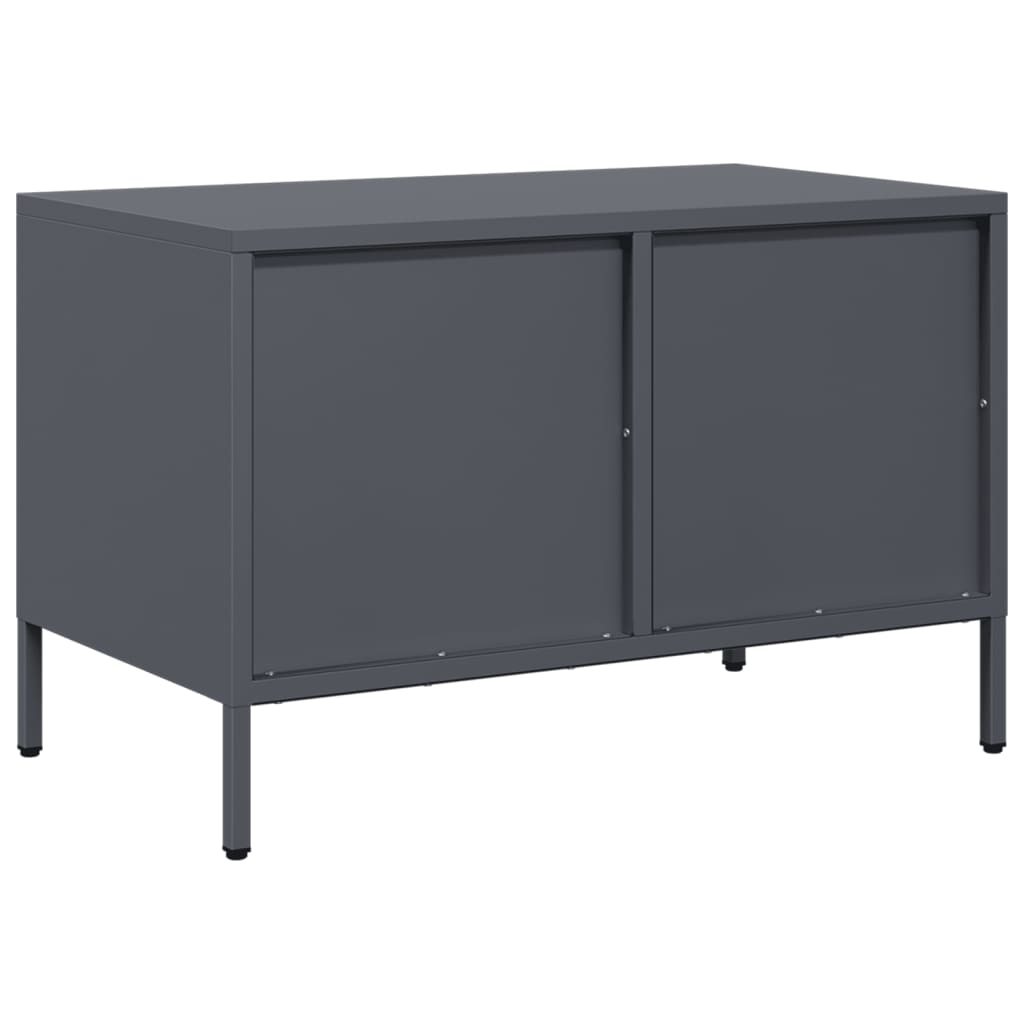 vidaXL TV Cabinet Anthracite 68x39x43.5 cm Cold-rolled Steel