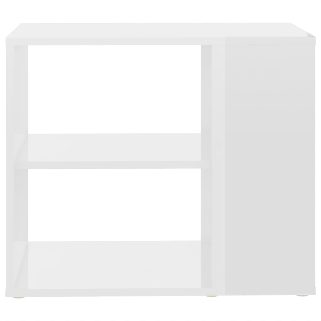 vidaXL Side Cabinet High Gloss White 60x30x50 cm Engineered Wood