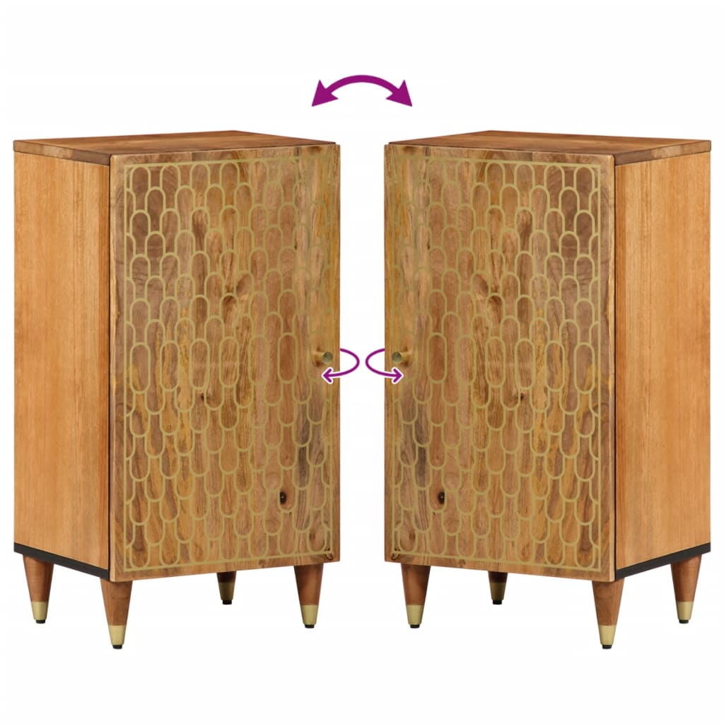 vidaXL Side Cabinet 40x33x75 cm Solid Wood Mango