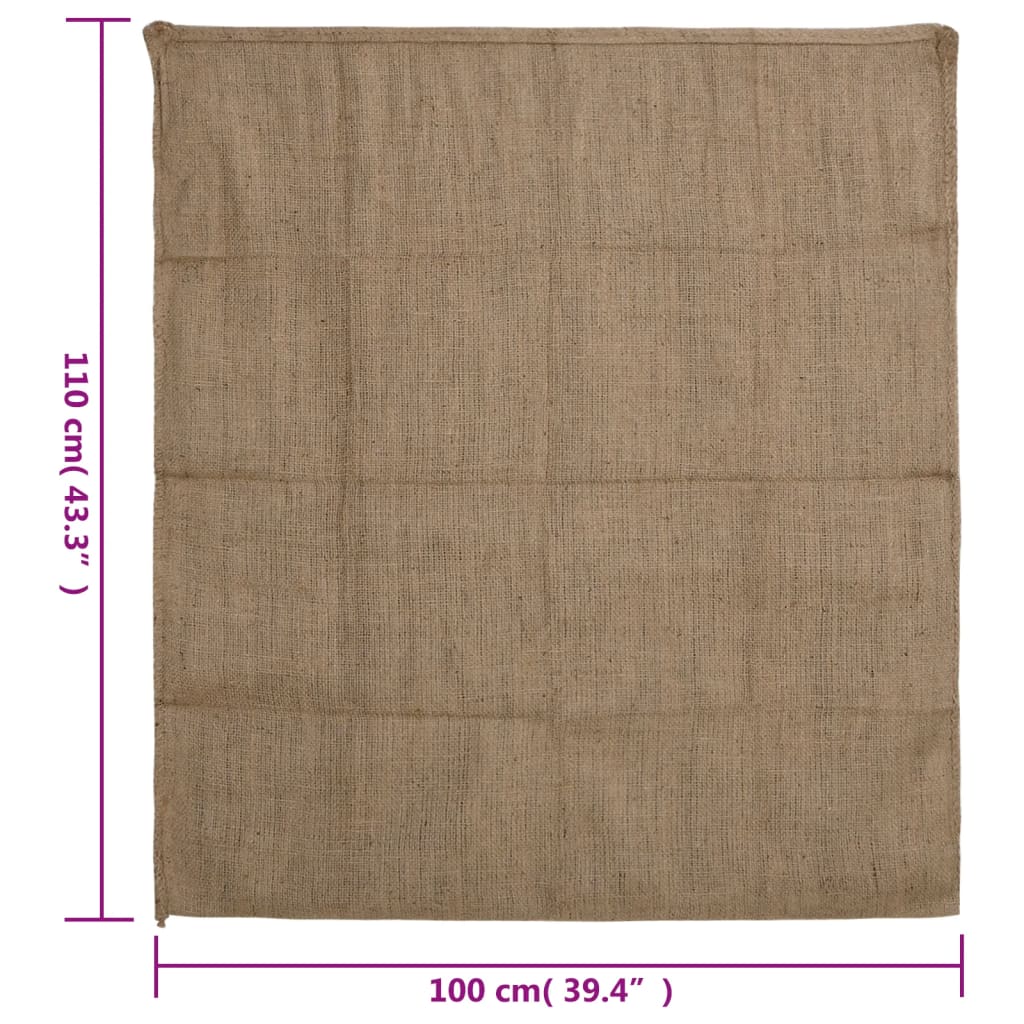 vidaXL Jute Sacks 5 pcs 100x110 cm 100% Jute 340 gsm