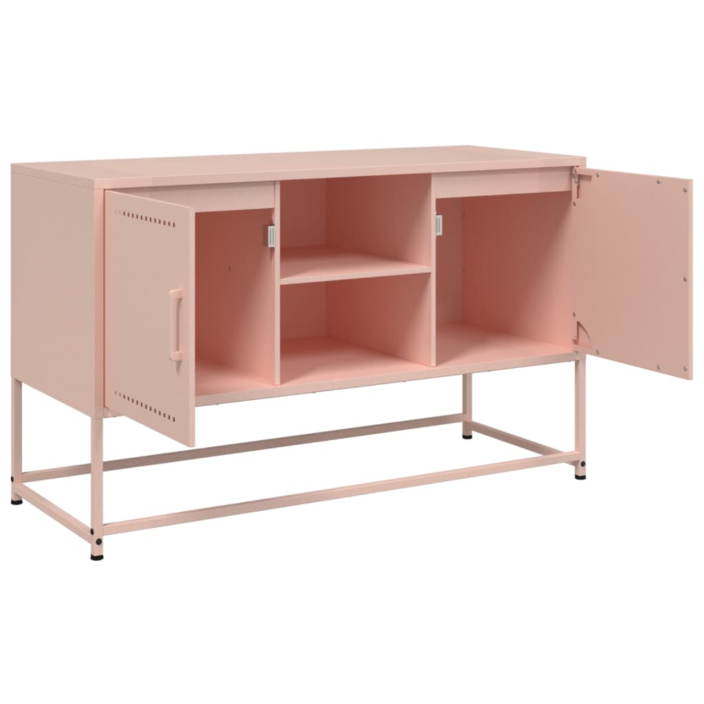 vidaXL TV Cabinet Pink 100.5x39x60.5 cm Steel