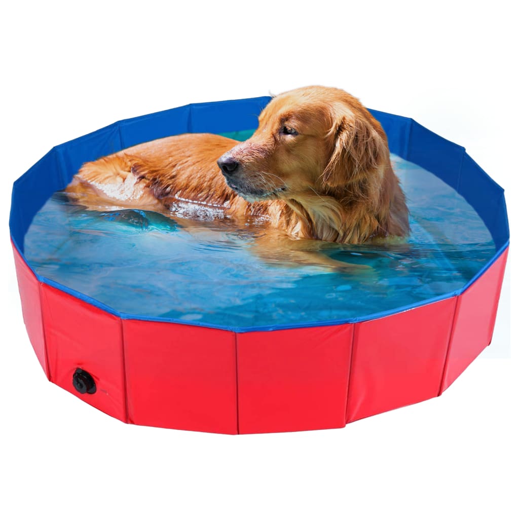 Animal Boulevard Pet Pool Cooling L 100x100x30 cm Red/Blue