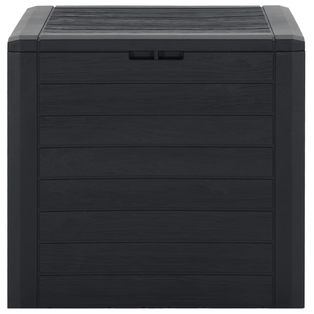 vidaXL Garden Storage Box Anthracite 58.5x46x55 cm Polypropylene