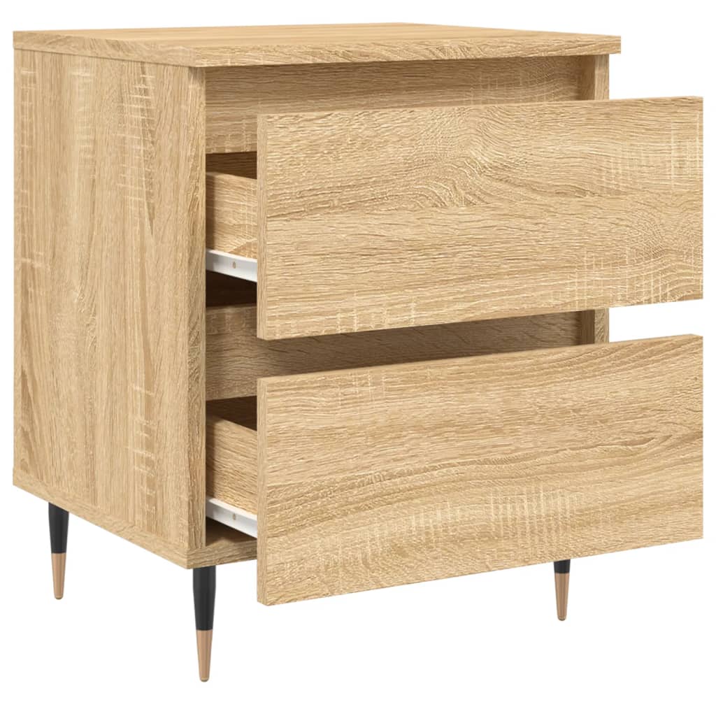 vidaXL Bedside Cabinet Sonoma Oak 40x35x50 cm Engineered Wood