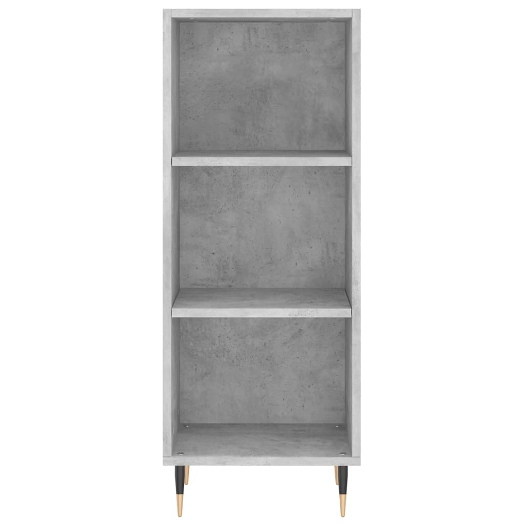 vidaXL Highboard Concrete Grey 34.5x34x180 cm Engineered Wood