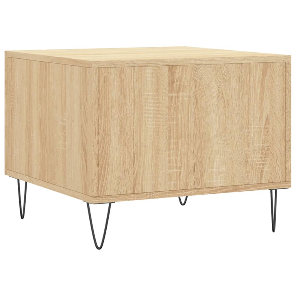 vidaXL Coffee Table Sonoma Oak 50x50x40 cm Engineered Wood