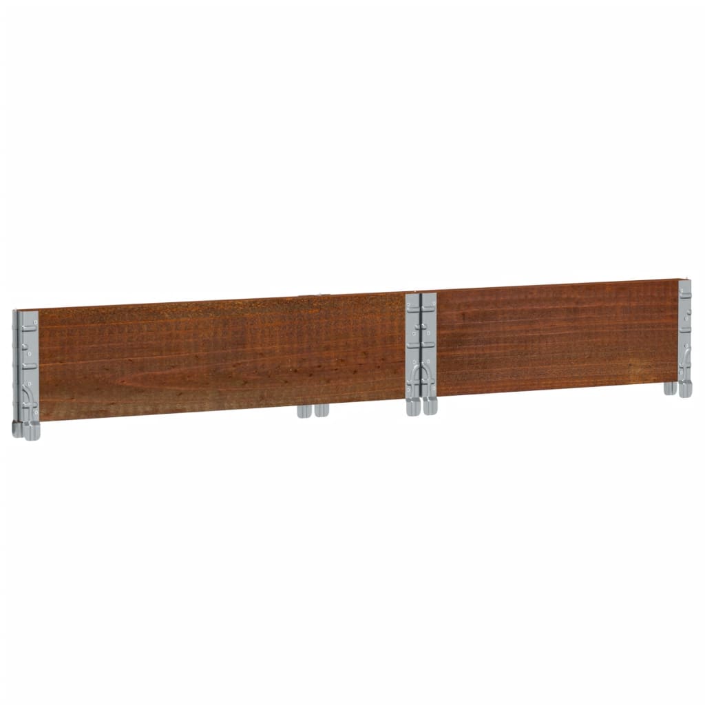 vidaXL Pallet Collar Brown 80x60 cm Solid Wood Pine