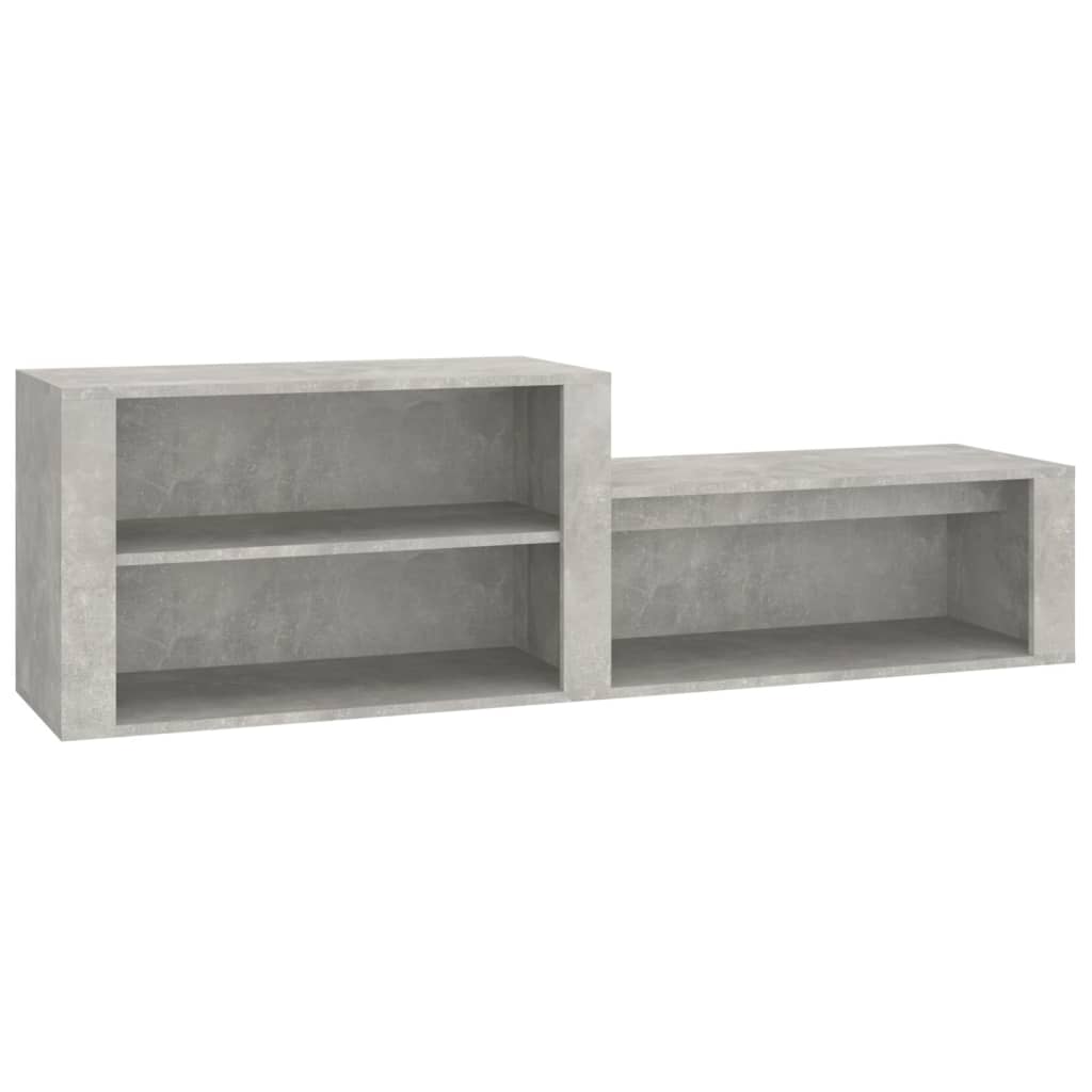 vidaXL Shoe Cabinet Concrete Grey 150x35x45 cm Engineered Wood