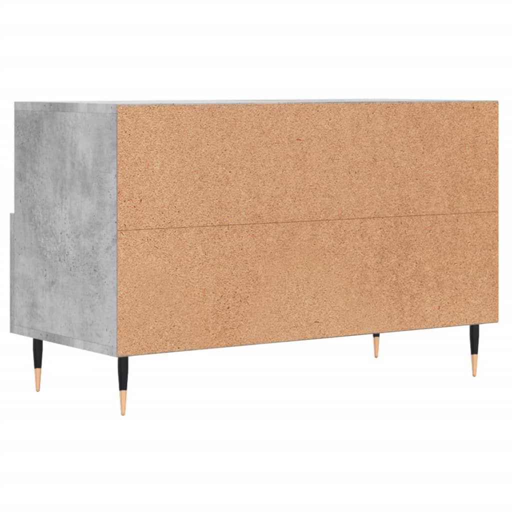 vidaXL TV Cabinet Concrete Grey 80x36x50 cm Engineered Wood