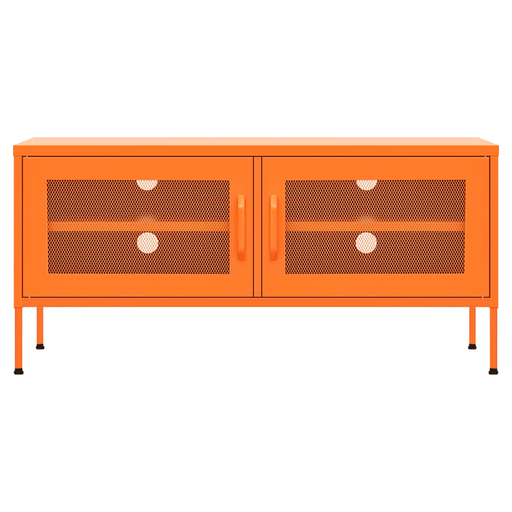 vidaXL TV Cabinet Orange 105x35x50 cm Steel