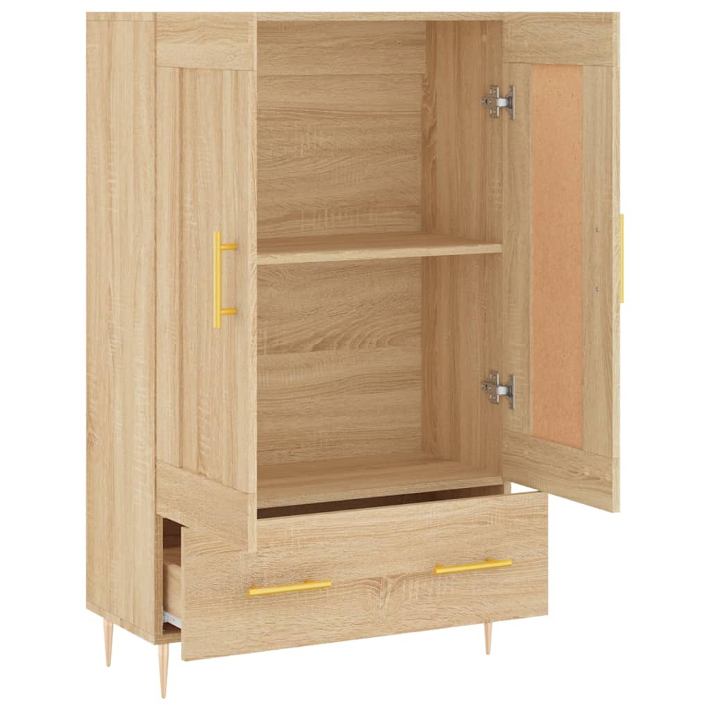 vidaXL Highboard Sonoma Oak 69.5x31x115 cm Engineered Wood