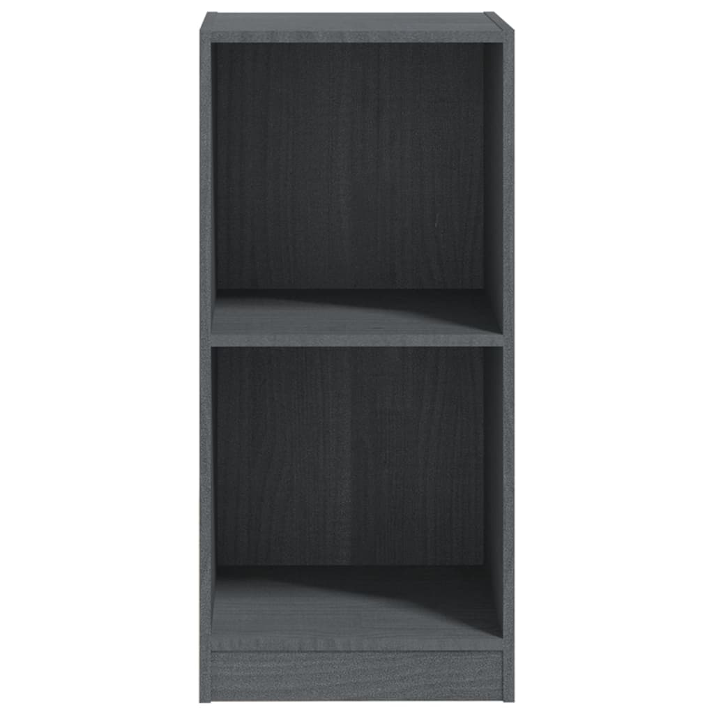 vidaXL Side Cabinet Grey 35.5x33.5x76 cm Solid Pinewood