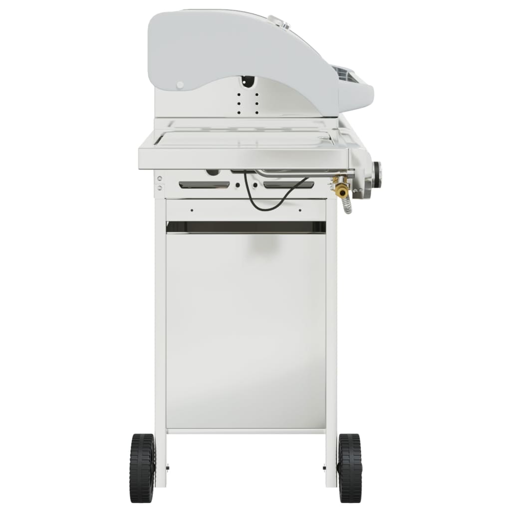 vidaXL Gas BBQ Grill with 7 Burners Silver Stainless Steel