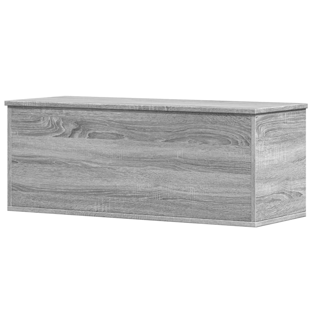 vidaXL Storage Box Grey Sonoma 90x35x35 cm Engineered Wood