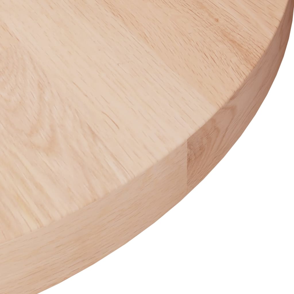 vidaXL Round Table Top Ø30x2,5 cm Untreated Solid Wood Oak