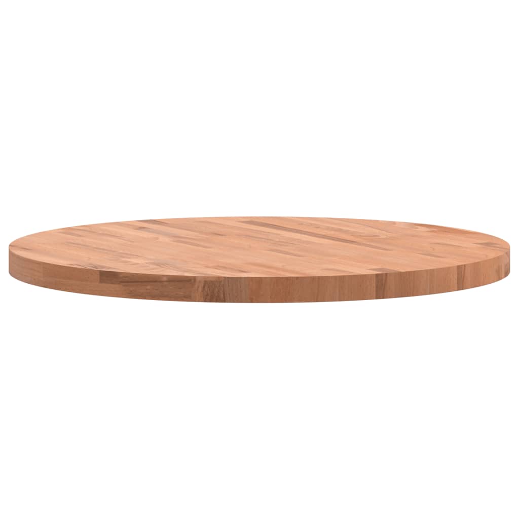 vidaXL Table Top Ø80x4 cm Round Solid Wood Beech