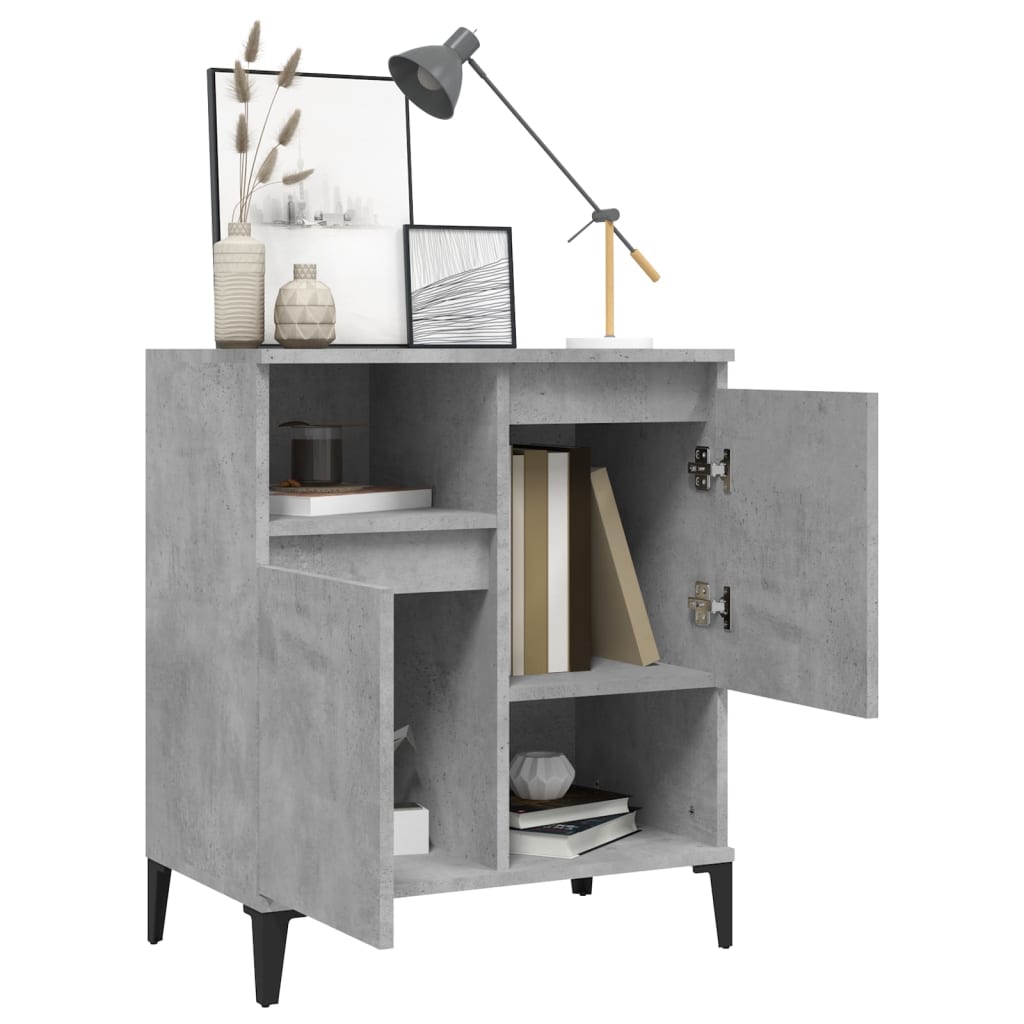 vidaXL Sideboard Concrete Grey 60x35x70 cm Engineered Wood