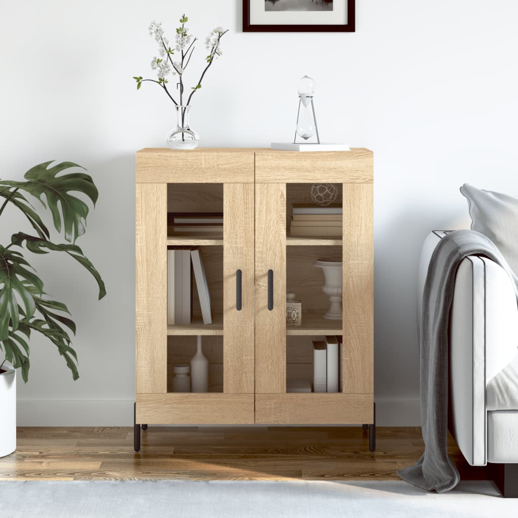 vidaXL Sideboard Sonoma Oak 69.5x34x90 cm Engineered Wood