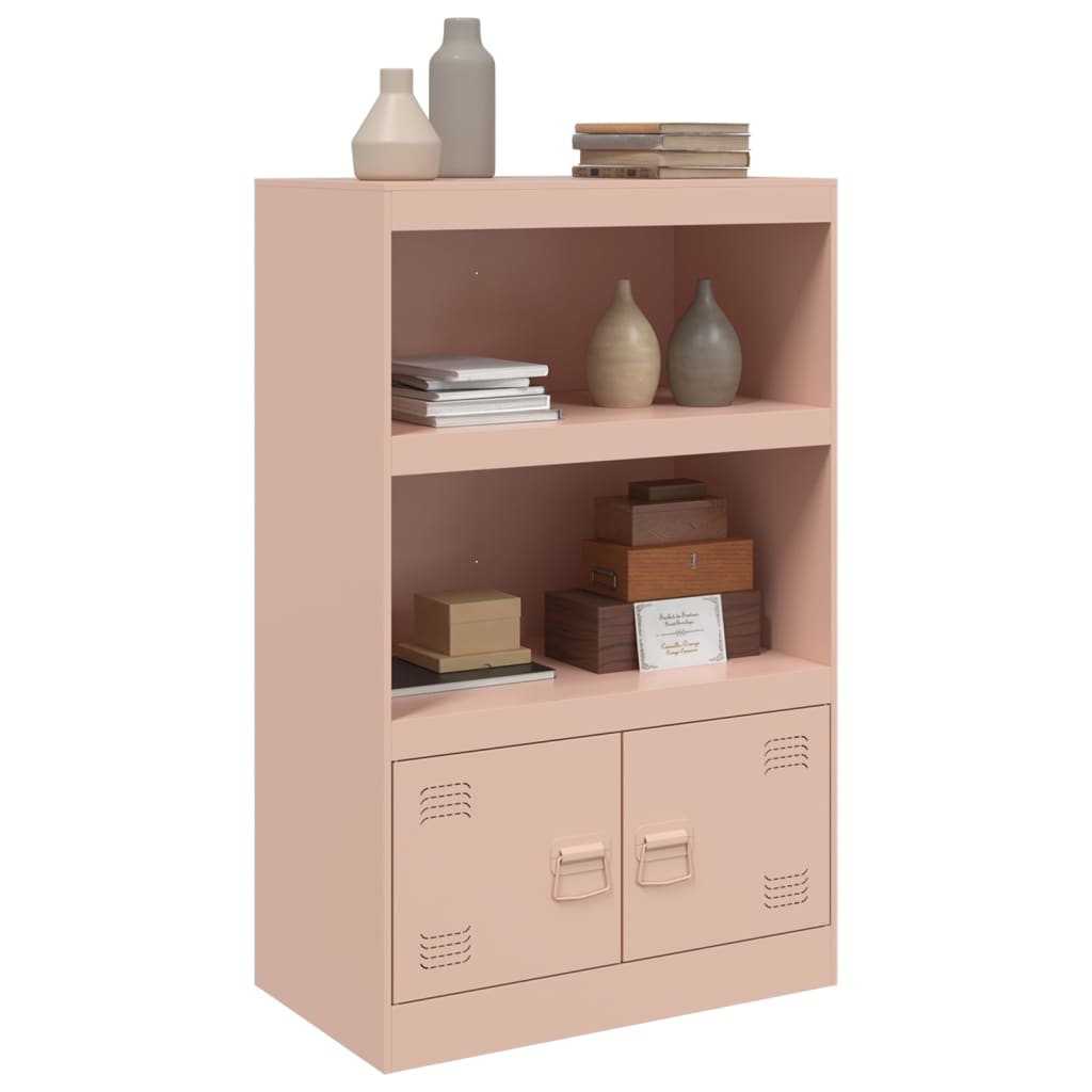 vidaXL Sideboard Pink 67x39x107 cm Steel