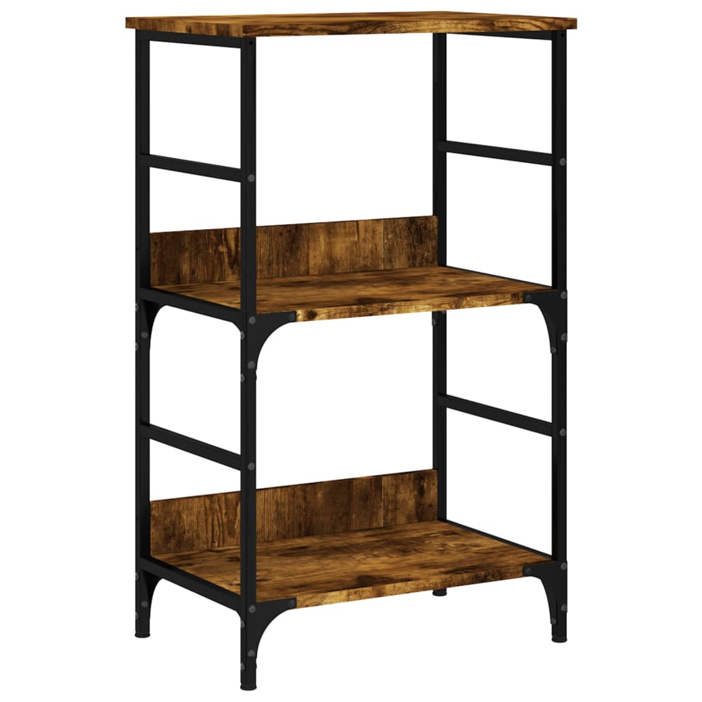 vidaXL Bookshelf Smoked Oak 50x33x82 cm Engineered Wood