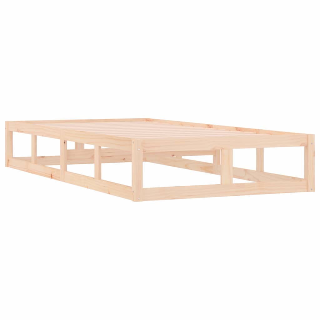 vidaXL Bed Frame without Mattress 90x190 cm Single Solid Wood