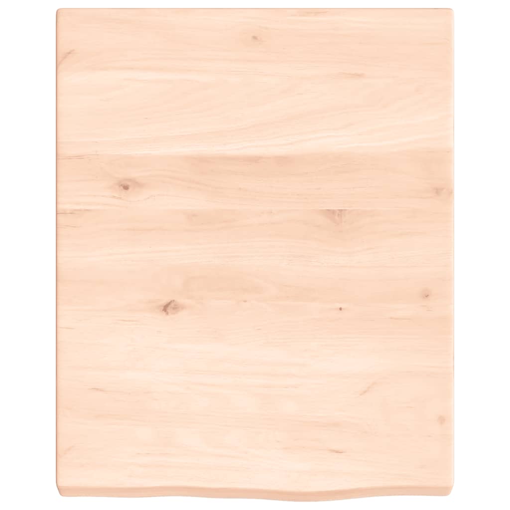 vidaXL Bathroom Countertop 40x50x(2-4) cm Untreated Solid Wood