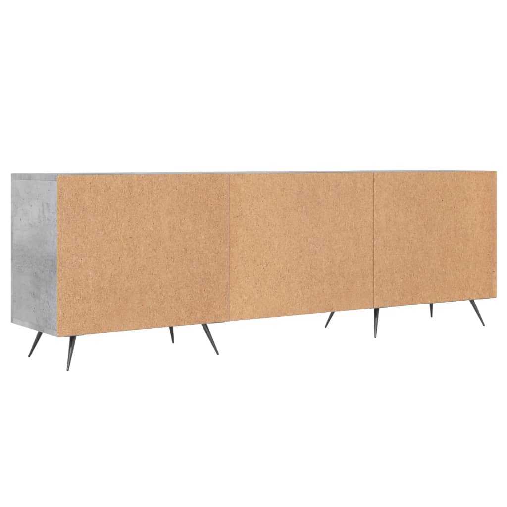 vidaXL TV Cabinet Concrete Grey 150x30x50 cm Engineered Wood